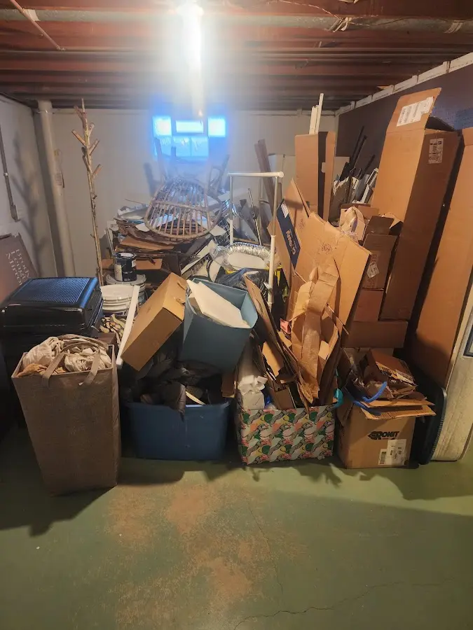 Roll-off dumpster container at job site for Yard Waste Dumpster Rental in Ruston